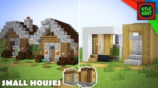Minecraft: Modern vs Medieval Village Transformation! (Small Houses)