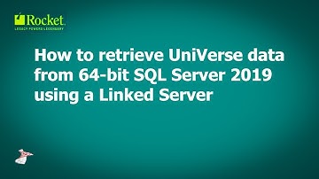How to retrieve UniVerse data from 64-bit SQL Server 2019 using a Linked Server