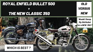 Royal Enfield Classic 350 (2022) v Royal Enfield Bullet 500 | Old v New | Which is Best ?