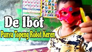 Bermain Topeng Robot Warna Merah Yang Keren De Ibot