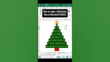 How to Make Christmas Tree in Excel Sheet. #christmas #excel #exceltips #exceltutorial #exceltricks