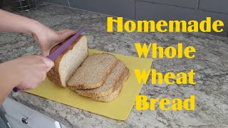 Homemade Whole Wheat Bread Recipe || Bread Machine Bread