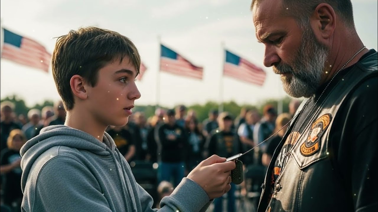Teen Boy Touched a Biker’s Dog Tag — When He Read the Name, His Voice Started to Shake