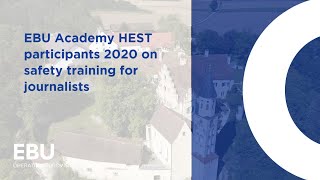 EBU Academy HEST participants 2020 on safety training for journalists