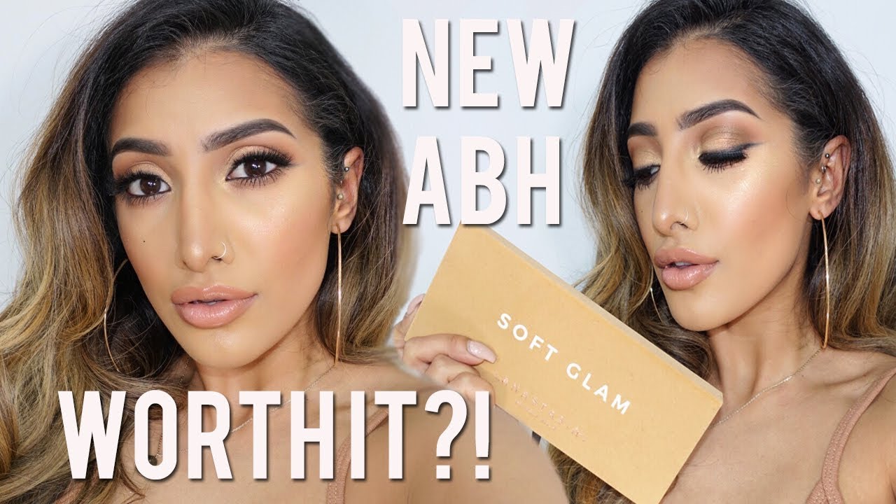 ABH Soft Glam Tutorial Review GLOWY BRONZE MAKEUP YouTube