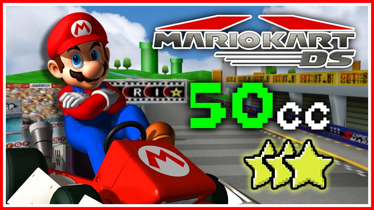 Mario Kart DS - All Tracks / Cups (50cc, 3-Star Rank)