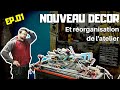 Gros changement dans latelier  episode 1  je commence le nouveau dcor  