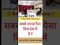 आईएएस इंटरव्यू में पूछे जाने वाले प्रश्न l #upsc #shortvideo #ias #ips #interview #ssc#shorts#quotes
