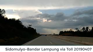 Sidomulyo Bandar Lampung via toll 2019040713