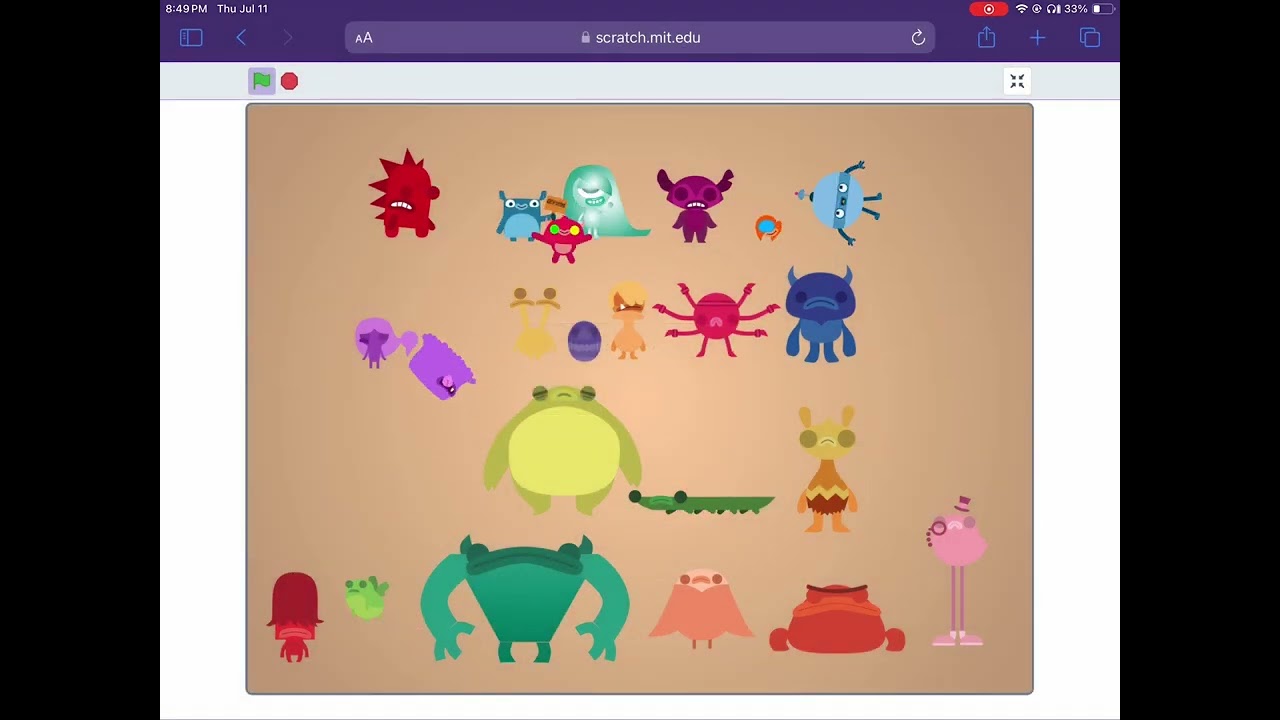 Endless monsters band in scratch. But  ￼ better.