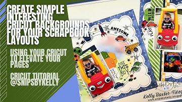 Cricut Drawing Tutorial: Get A Unique Look On Your Scrapbook Layout With Free DS File@snipsbykelly