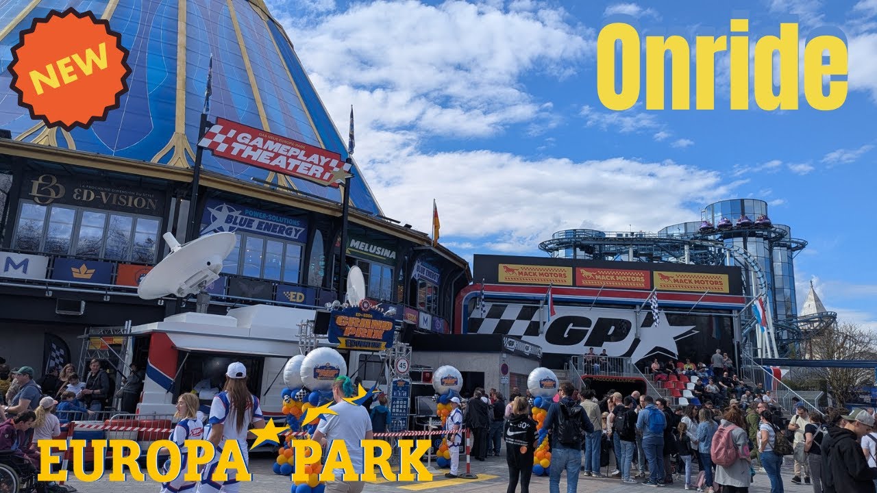 FIRST LOOK! Grand Prix EDventure – Europa-Park 2025 NEW RIDE (Onride POV+Walkthrough)