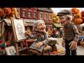 Surreal AI Film • A Very Unusual Town | The Old Town’s Saturday Market (4K)