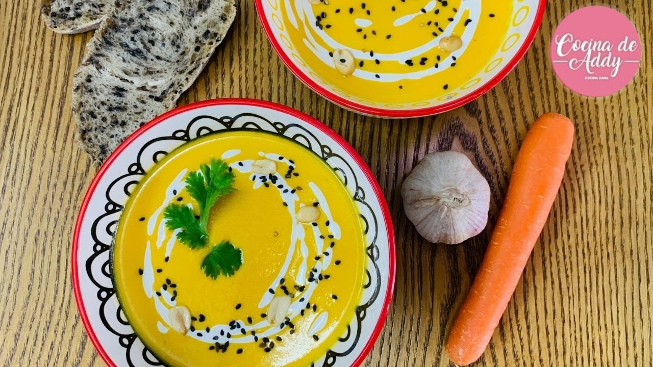 CREMA DE ZANAHORIA Fácil y Más Saludable, SIN harina y mantequilla. Deliciosa  | Cocina de Addy