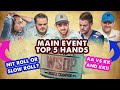 2018 wsop main event top 5 hands  world series of poker