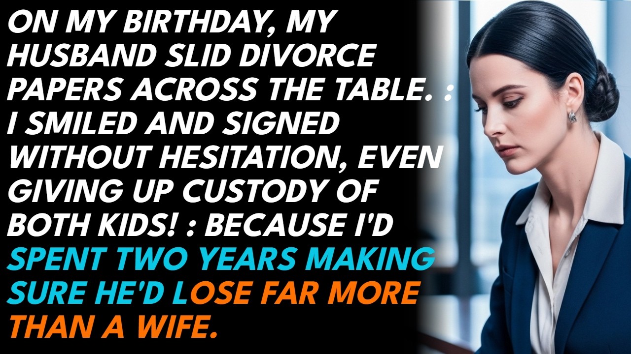 The night my husband asked for a divorce, I was cutting my own birthday cake at 9:45 PM, alone. He sat across from me with that rehearsed look and said, "I want a divorce. I think it's the right...
