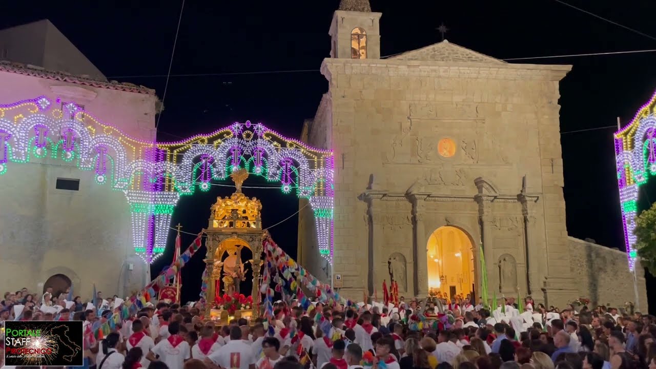 Cerami 28 Agosto 2022 Arrivo in P.zza della Processione di San Sebastiano e Spettacolo ZIO PIRO