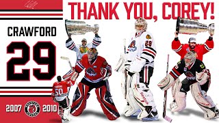 Corey Crawford Jersey Retirement Tribute