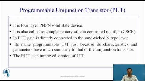 Programmable Unijunction Transistor (PUT)