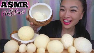 ASMR Full Face *FRESH COCONUT PULP (EATING SOUNDS) LIGHT WHISPERS | SAS-ASMR