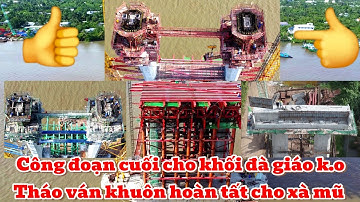 Cầu Rạch Miễu 2 / trụ chính dây văng tiến độ mới nhất 29-05-2024