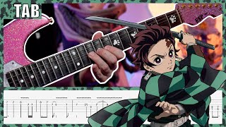 [TAB] Demon Slayer OP1 - Gurenge Cover | Guitar Tab | Lesson | Tutorial