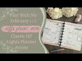 Plan With Me: February 1-7 in Lights Planner Action Happy Planner Inserts
