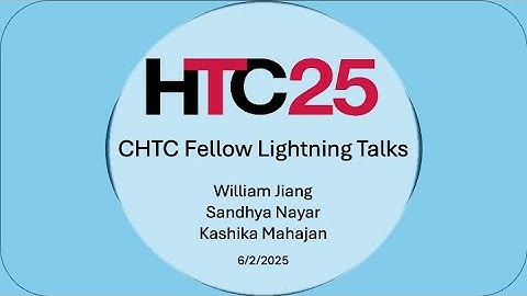 HTC25: CHTC Fellow Lightning Talks