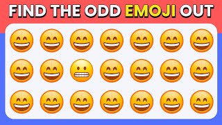 Can You Find the Odd Emoji Out in These Pictures Puzzles? Emoji Puzzle Brain Games | Odd One Out