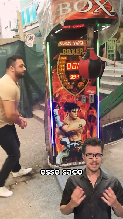 Por que essa maquina de soco deu essa nota? 🤔