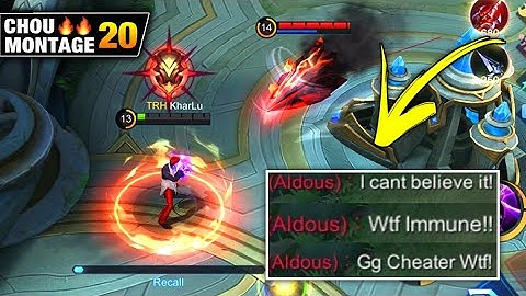 REASON WHY ALDOUS USER REALLY HATE MY CHOU | CHOU MONTAGE FREESTYLE IMMUNE | MLBB
