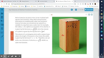 Module 3 Key Features of Radical Functions Part 1| Unit 5 Algebra 2