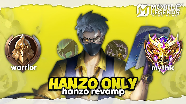Namatin Mobile Legends tapi Hanzo Only