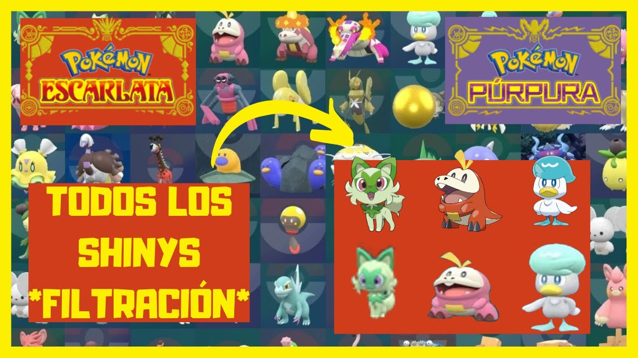 Pokémon Escarlata y Púrpura: se filtran las formas shiny de los pokémon de  Paldea « HDG