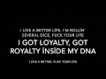 KENDRICK LAMAR-DNA LYRICS