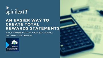 Create Total Rewards Statements Using Your Latest SAP Payroll Information, fast!