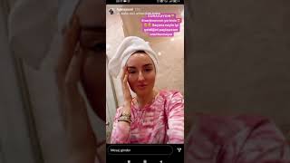 Tuana Yücel Saçlarına Bakım Yapmış Uyanır Uyanmaz Saç Bakımı Yaparım