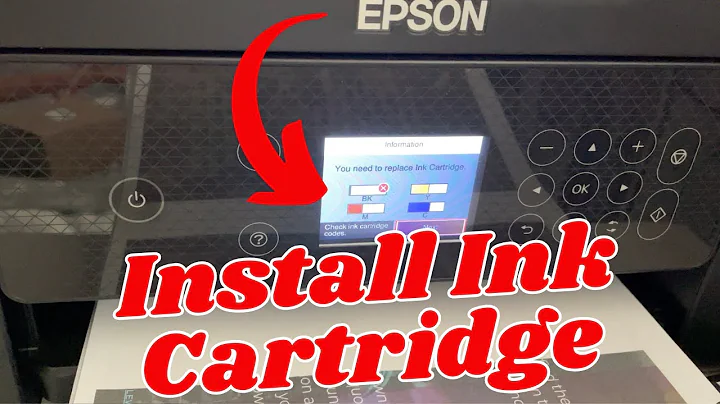 Epson XP-4200 & 4100 Printer - How to Install Ink Cartridge