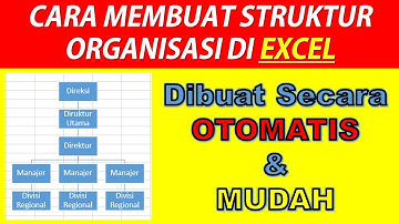 MEMBUAT STRUKTUR ORGANISASI DI EXCEL, CARA MEMBUAT STRUKTUR ORGANISASI DI EXCEL | MUDAH &  OTOMATIS
