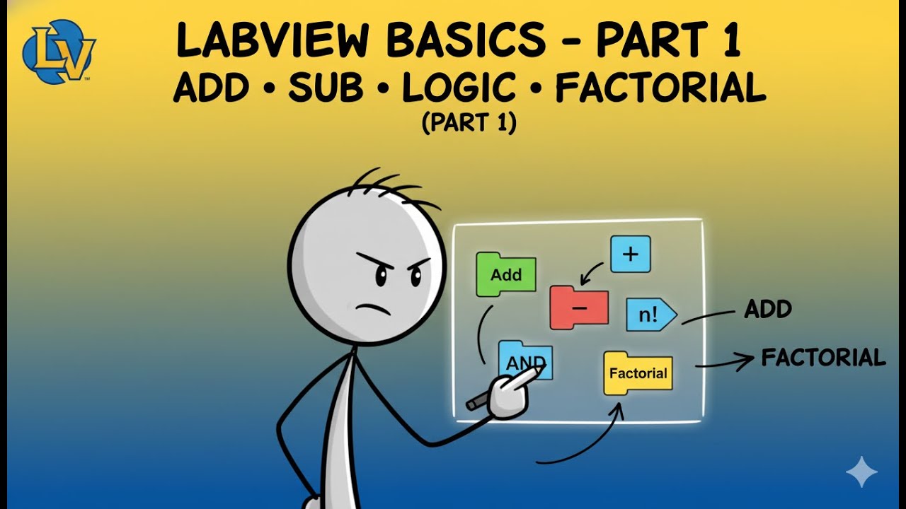LabVIEW Made Easy(Part 1) | Basic Math & Logic Operations You Must Know N2