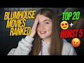 RANKING BLUMHOUSE PRODUCTIONS HORROR MOVIES | TOP 20 & WORST 5 | Controversial / unpopular opinions