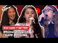Who sang Whitney Houston's "I Have Nothing" better? | The Voice Kids
