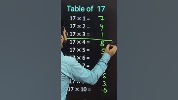17 table trick | #tricks #maths #shorts #short #table17 #katarsinghclasses #youtubeshorts