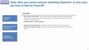 Proxy KPIs - what they are and how to use them