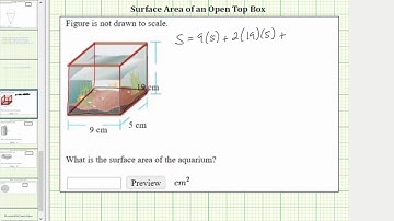 Find the Surface Area of an Open Top Box