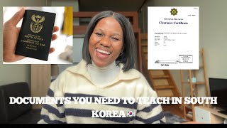 Documents for teaching English in South Korea