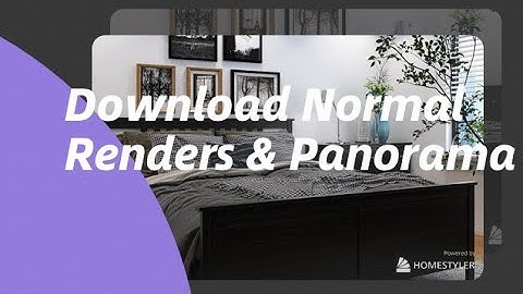 Homestyler-How to download and share renderings?