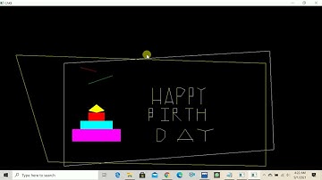Birthday Cake & Wish Open_GL / Computer Graphics Project With Source Code