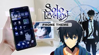 🧊 how to make an anime theme on phone - solo leveling theme (all icons customized with widgets)