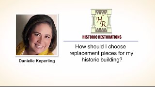 How to add replacement pieces to a Historic Building | Lancaster PA | Historic Restorations